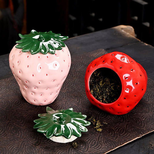 Strawberry Ceramic Jars