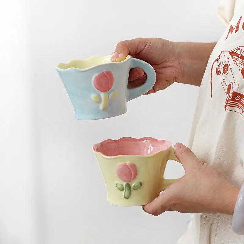 Set Of Two Tulip Cups