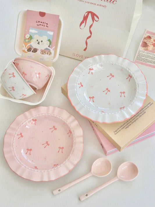 Ceramic Round Bow Plate