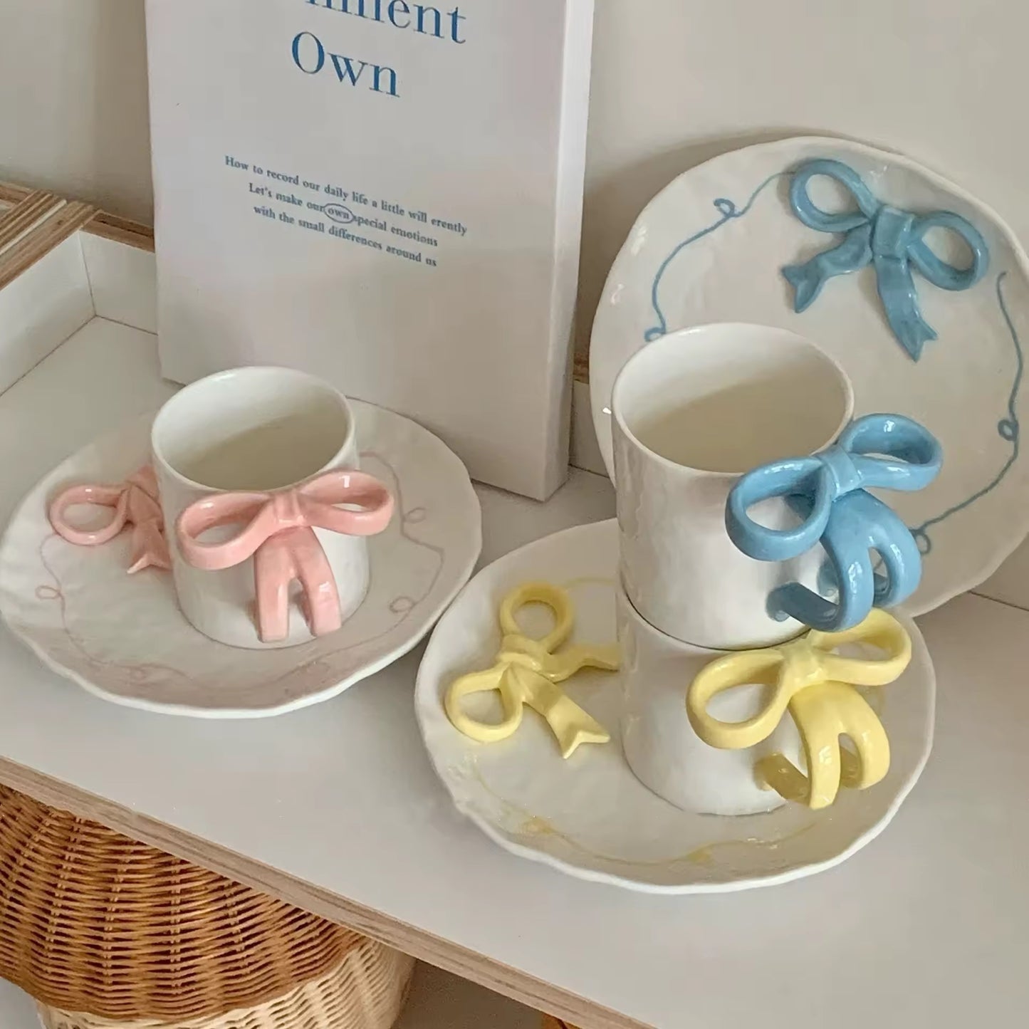 Pinterest Bow and Plate Set