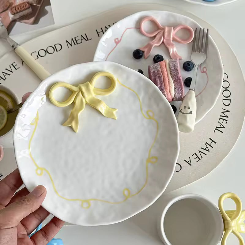 Pinterest Bow and Plate Set