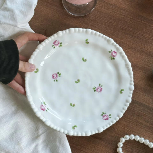 French Floral Plate