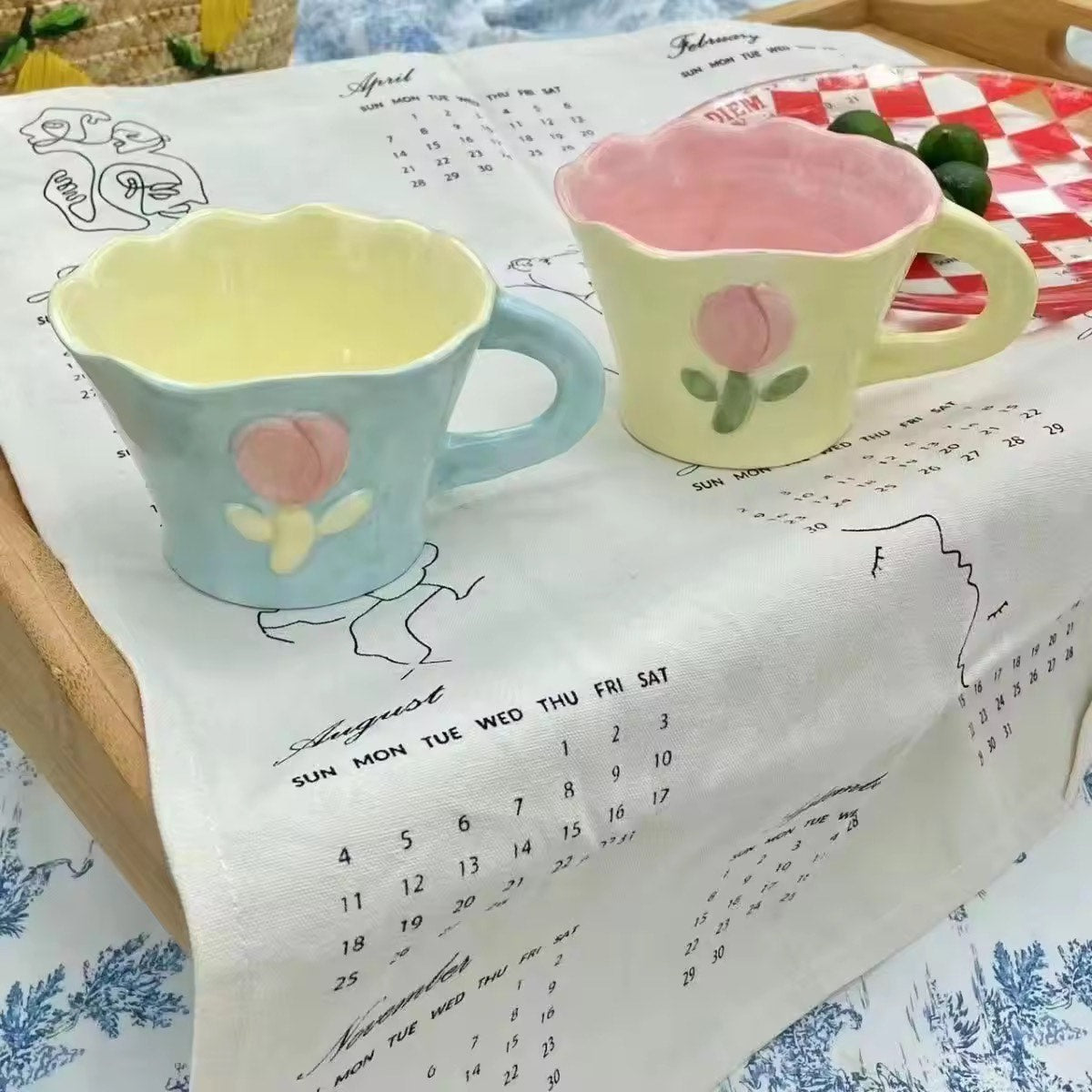 Set Of Two Tulip Cups