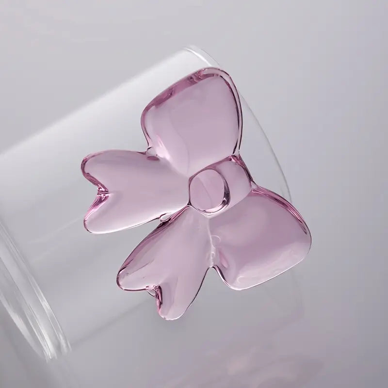 Pink Bow Glass